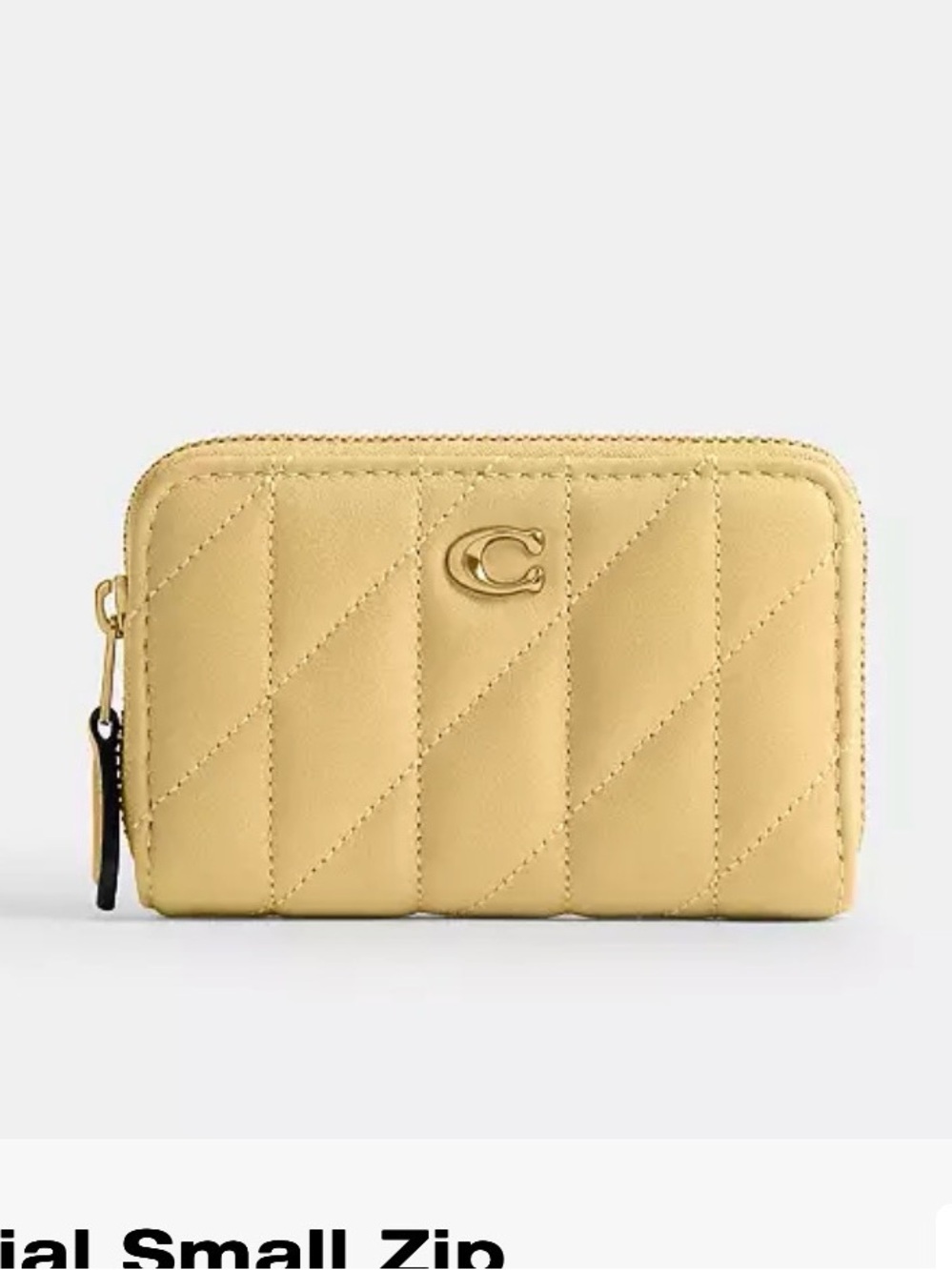 Coach card case vanilla